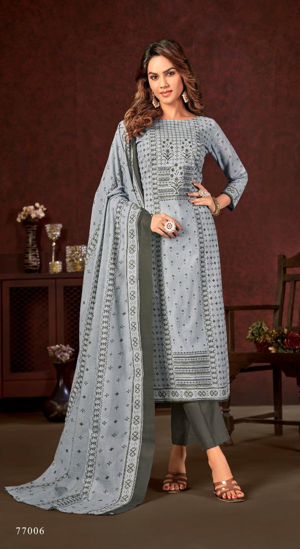 Soha By Skt 77001-77008 Cotton Dress Material Catalog